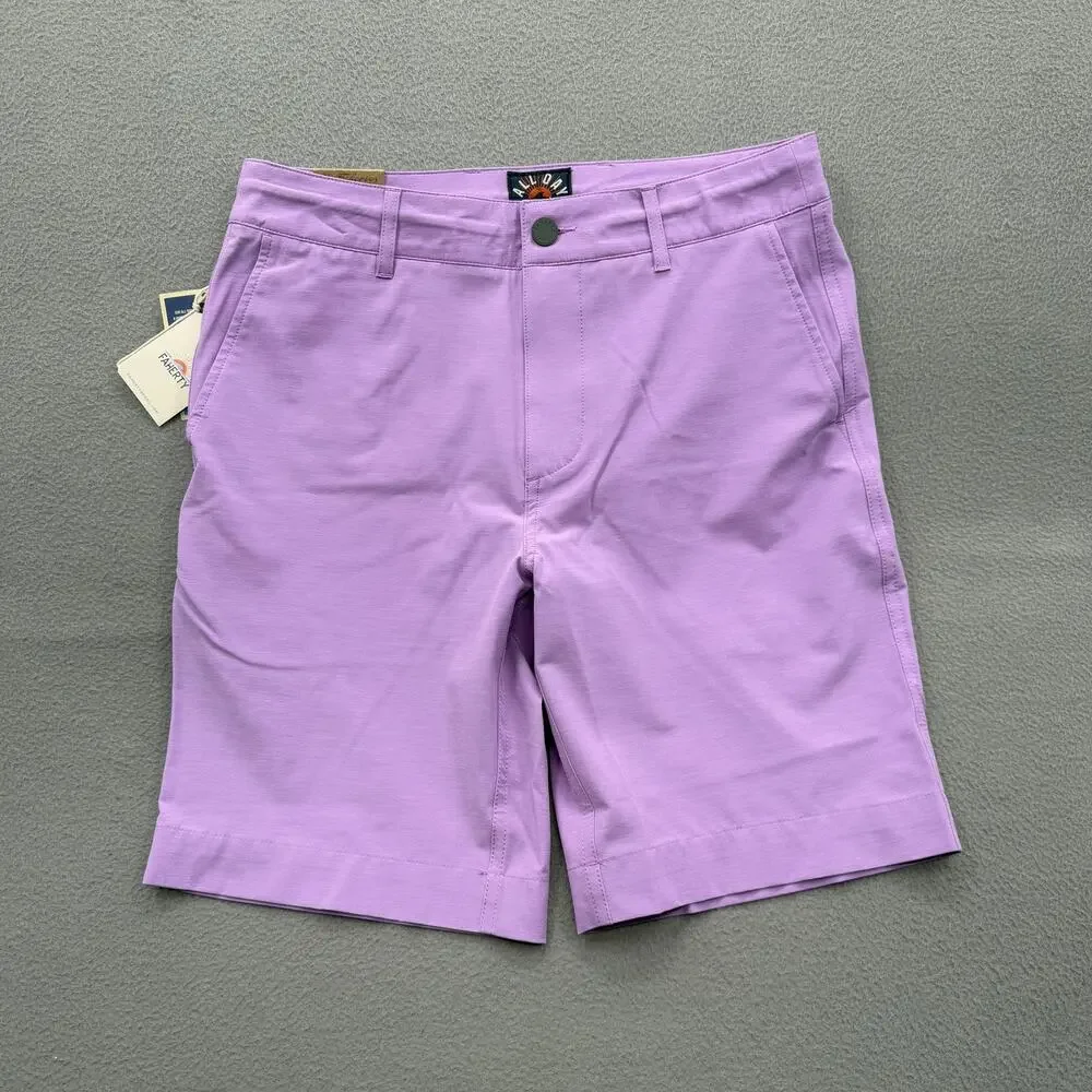 Faherty Shorts Mens 28 Summer Violet All Day Belt‎ Loop 9 Inseam Swim MSC0012